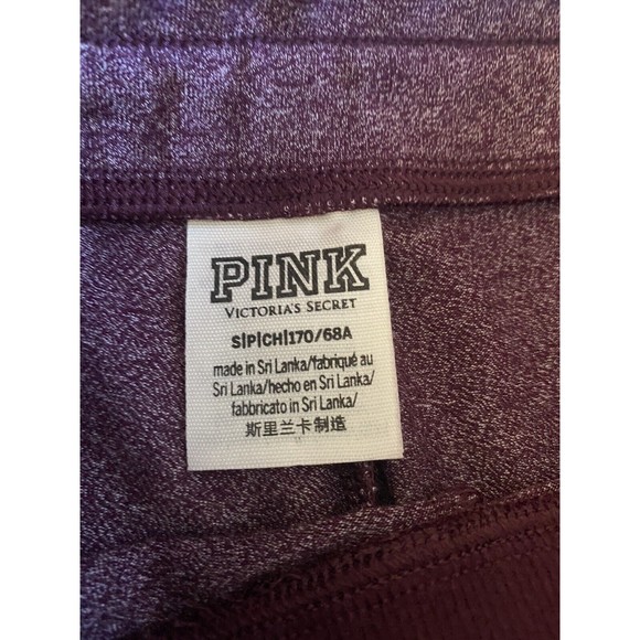 Victorias Secret Pink Womens Purple Jogger Logo Stripe Drawstring Legging Size S - Picture 5 of 10
